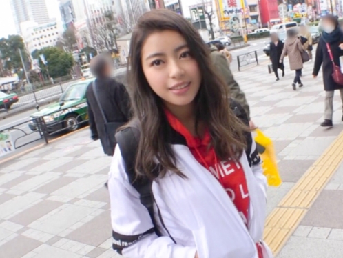 【素人】ンターネット番組の取材と称して美女に声をかけていくきゲットした10代のハーフ美女との濃厚セックスがエロ過ぎた！